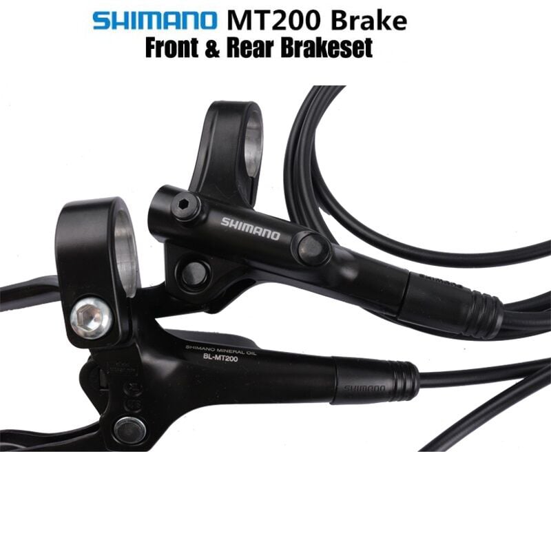 Picture of Shimano MT200 Hydraulic Disc Brake Set for Mountain Bikes - Front/Rear Upgrade 800/1450mm