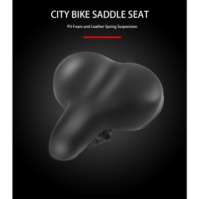 Picture of Bicycle Saddle Comfortable Sporty Soft Wide Big Bum Road Bike Gel Saddles Breathable MTB Mountain Bike Seat Bicycle Accessories