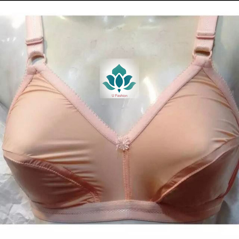 Picture of Soft Streachable Comfortable Bra for Woman - Cream - Int:36