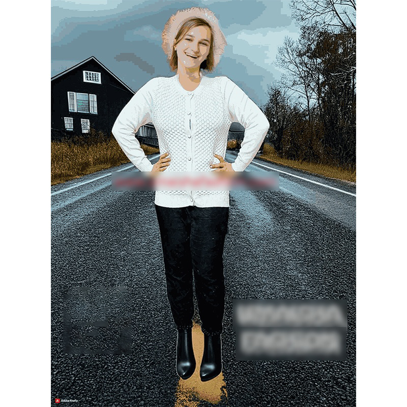 Picture of Stylish Fashionable Winter Dress Knitting Cotton Open Front Long Sleeve Cardigan Sweater for Ladies - Fish white - Int:34