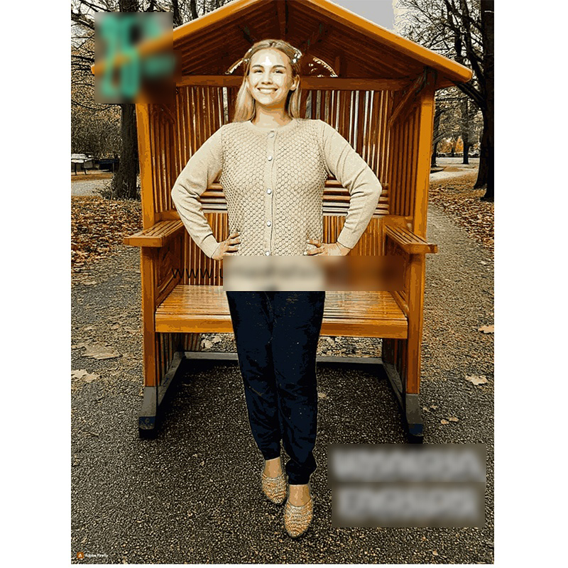 Picture of Stylish Fashionable Winter Dress Knitting Cotton Open Front Long Sleeve Cardigan Sweater for Ladies - Fish Brown - Int:34