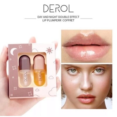 Picture of DEROL Lip Plumper, Day and Night (2Pcs) Natural Lip Oil - Mouth