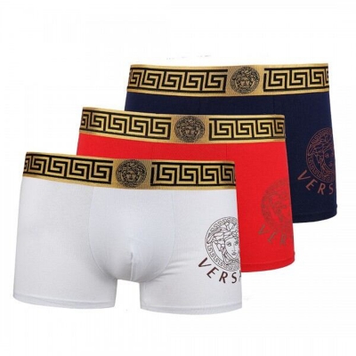 Picture of Versace Boxer Underwear For Men (3Pcs) - Multicolor - Waist:28