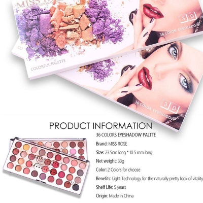 Picture of Miss rose 36 Colors Eyeshadow Makeup - Others