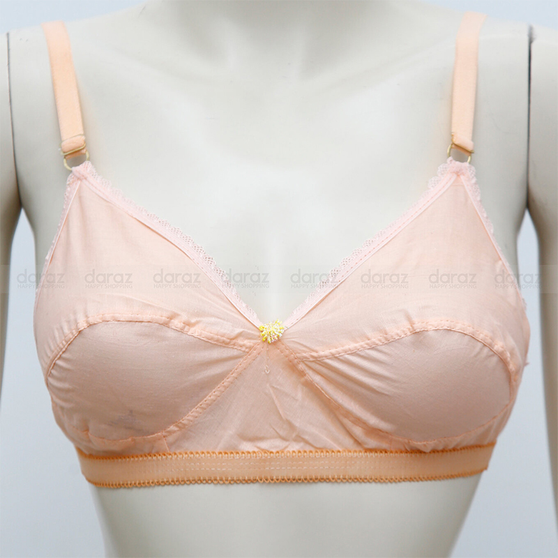 Picture of Fabric Boil Cotton Regular Use Bra For Woman- 4 pcs - Multicolor - Int:32