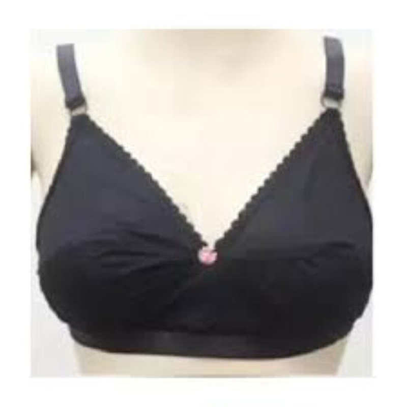 Picture of Fabric Boil Cotton Regular Use Bra For Woman- 4 pcs - Multicolor - Int:33