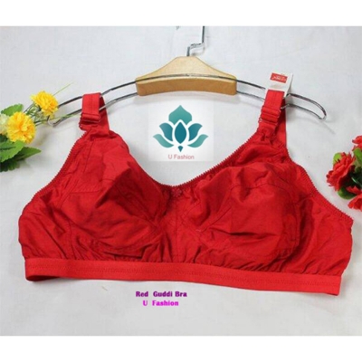 Picture of Soft And Comfortable Bangladesh Made GUDDI Bra - Red - Int:36
