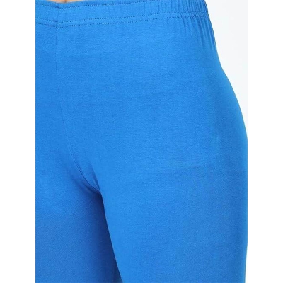 Picture of Pixie Cotton Stretch Capris Leggings for Teenager - Royal Blue - Int:L