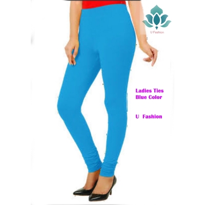 Picture of Pixie Cotton Stretch Capris Leggings for Teenager - Sky Blue - Int:34