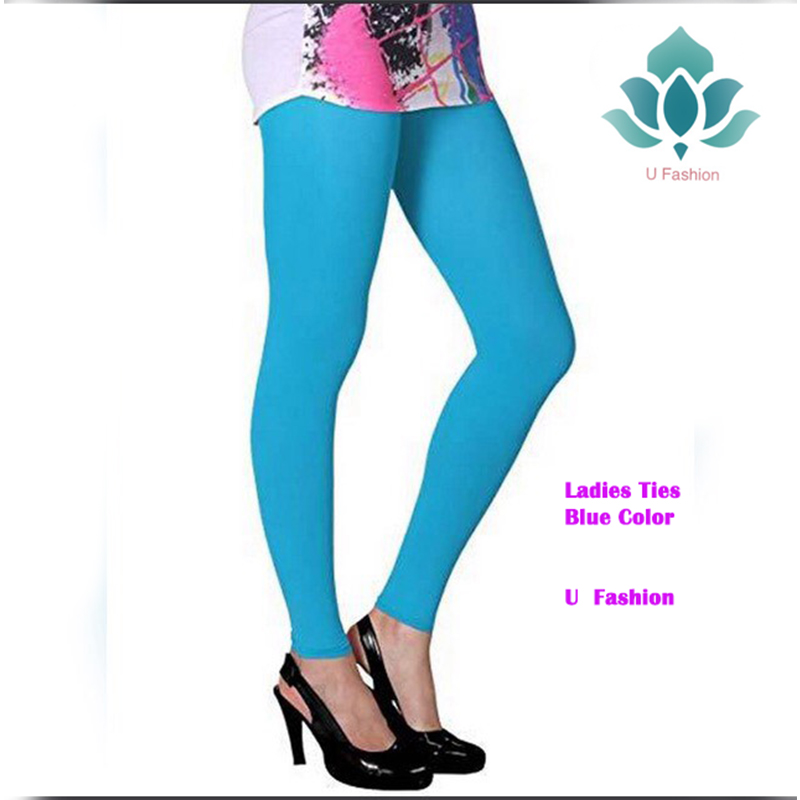 Picture of Pixie Cotton Stretch Capris Leggings for Teenager - Sky Blue - Int:34