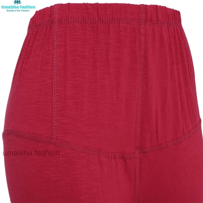 Picture of Pixie Cotton Stretch Capris Leggings for Teenager - Maroon - Int:30