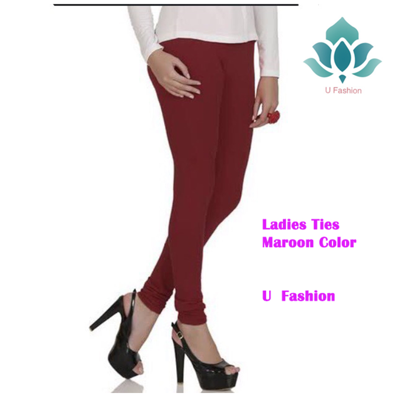 Picture of Pixie Cotton Stretch Capris Leggings for Teenager - Maroon - Int:28