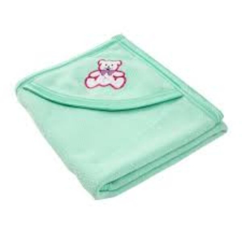 Picture of Baby Cap Hooded Towel, Washable, (Wide 28" - Long 32") - Light green