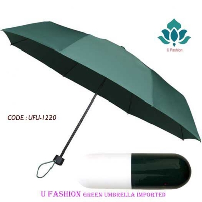 Picture of 7" Mini Folding Capsule Umbrella With Cute Capsule Case - Green - Int: One size