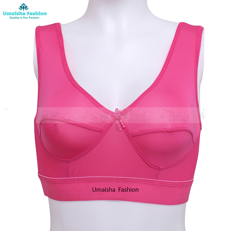 Picture of Two Pieces Short Semis Sports Bra For Teenagers - Stylish and Comfortable Bra Set for Active Teenagers - Multi - Int:26