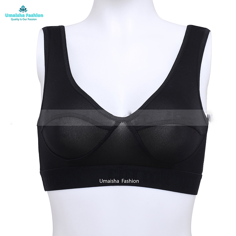 Picture of Two Pieces Short Semis Sports Bra For Teenagers - Stylish and Comfortable Bra Set for Active Teenagers - Multi - Int:26