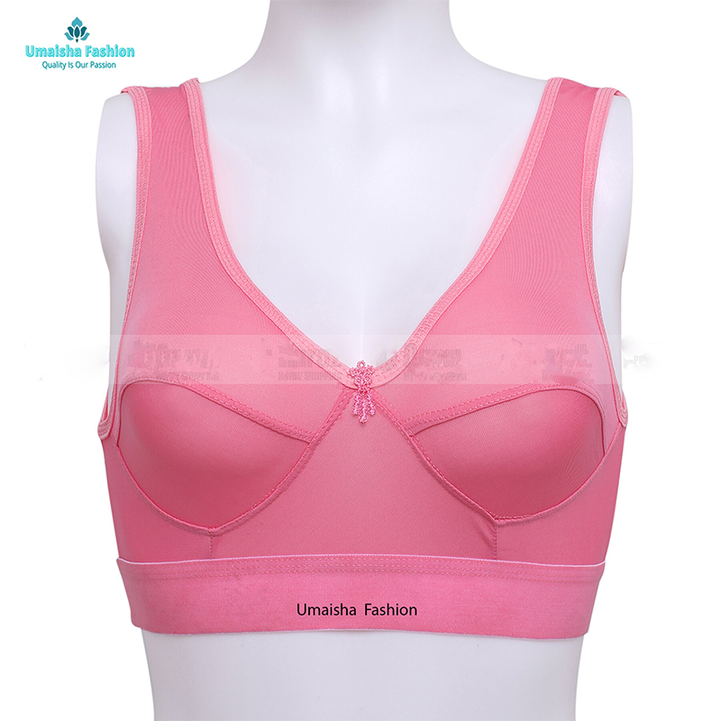 Picture of Two Pieces Short Semis Sports Bra For Teenagers - Stylish and Comfortable Bra Set for Active Teenagers - Multi - Int:34