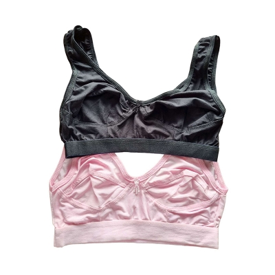 Picture of Two Pieces Short Semis Sports Bra For Teenagers - Stylish and Comfortable Bra Set for Active Teenagers - Multicolor - Int:14 yrs