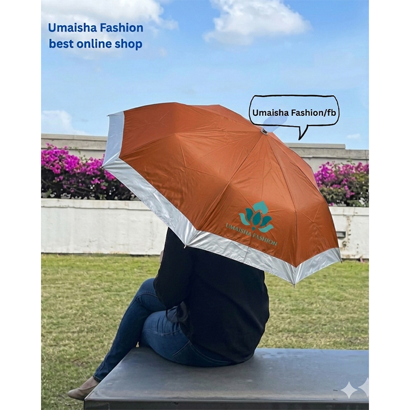 Picture of 8 Shikh Coloring Border New Fashion World Class Quality Heavy Duty Umbrella - Chocolate - Int: One size