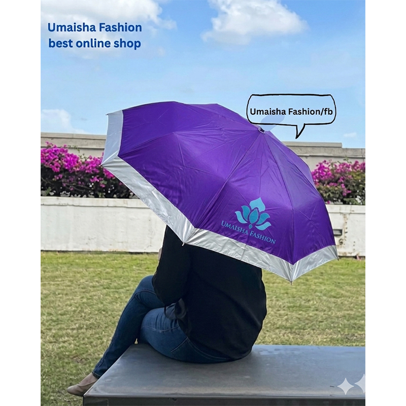 Picture of 8 Shikh Coloring Border New Fashion World Class Quality Heavy Duty Umbrella - Purple - Int: One size