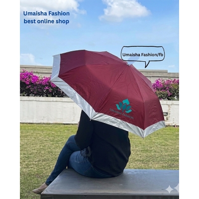Picture of 8 Shikh Coloring Border New Fashion World Class Quality Heavy Duty Umbrella - Maroon - Int: One size