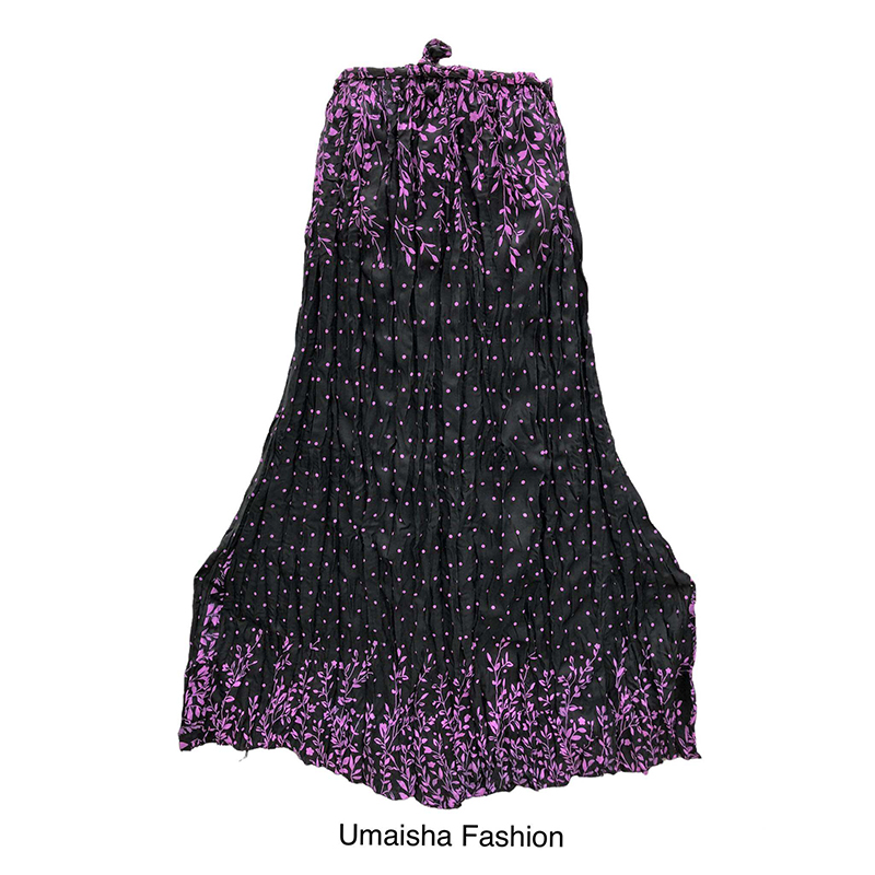 Picture of Regular Use Long Skirt For Ladies /Girls - Black polyster - Int:XL