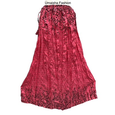 Picture of Regular Use Long Skirt For Ladies /Girls - pink polyster - Int:M