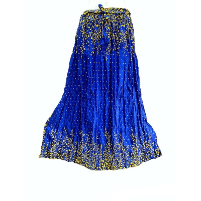Picture of Regular Use Long Skirt For Ladies /Girls - blue polyster - Int:M