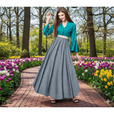 Picture of Regular Use Long Skirt For Ladies /Girls - skirt-11 cotton - Int: One size