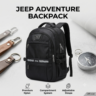 Picture of ⁠Jeep Official Tactical & Daily Travel Backpack | Durable Water-Resistant Nylon Bag (19 inch)