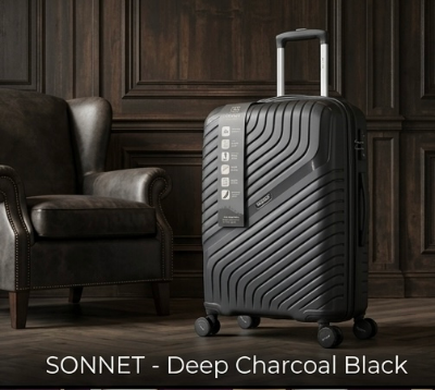 Picture of SONNET Premium Hardshell Spinner Trolley Luggage Bag – Lightweight, Scratch-Resistant Travel Suitcase with 360° Wheels (20" Carry-On & 24" Medium Check-In)