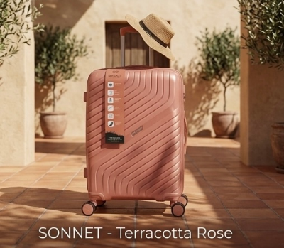 Picture of SONNET Premium Hardshell Spinner Trolley Luggage Bag – Lightweight, Scratch-Resistant Travel Suitcase with 360° Wheels (20" Carry-On & 24" Medium Check-In)