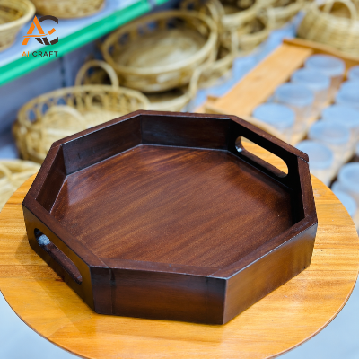 Picture of Multipurpose Wooden Serving Tray with Handles