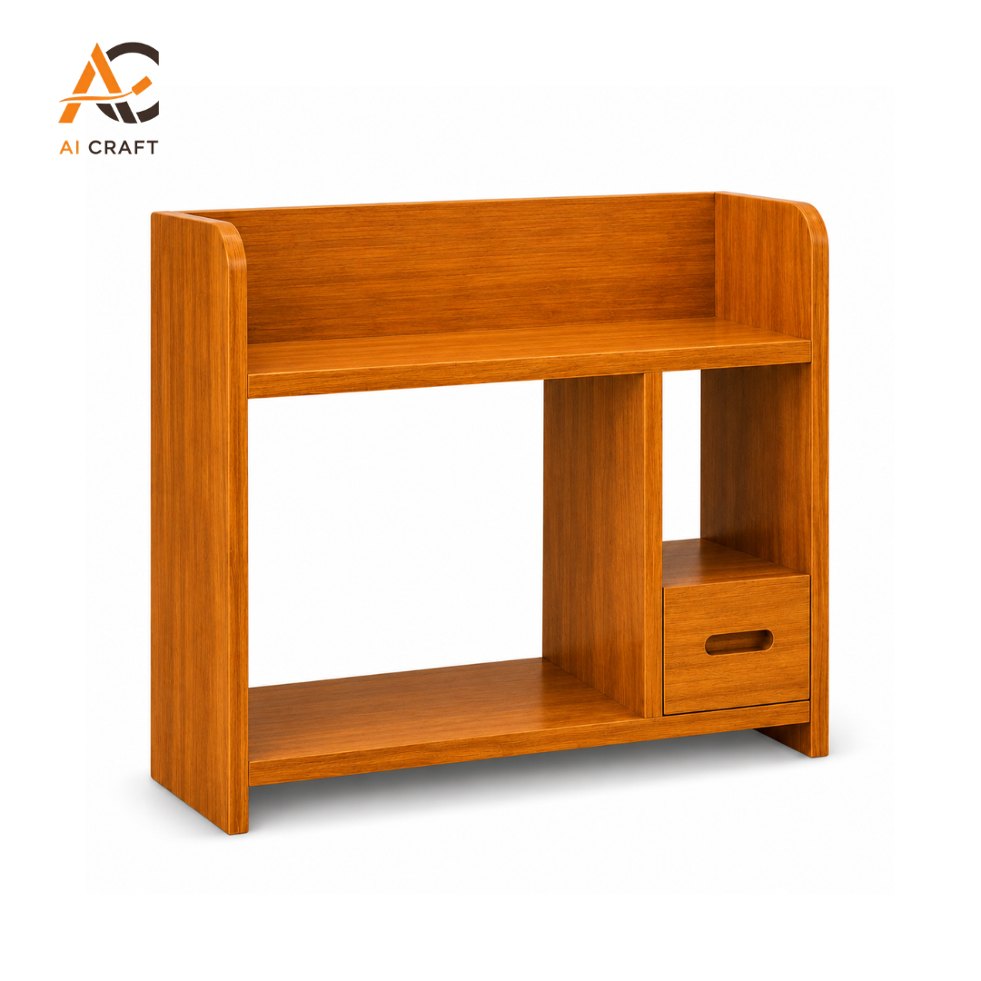 Picture of Kitchen & Dining Table Organizer Rack in Mahogany Wood