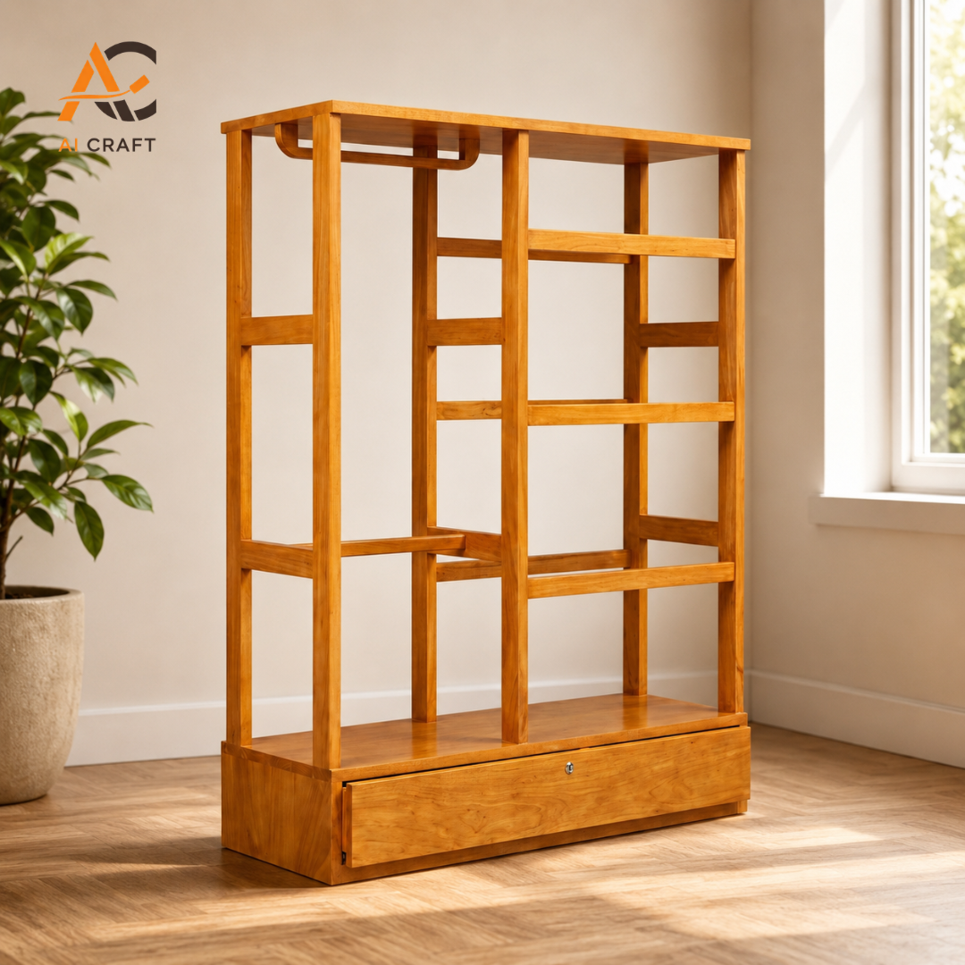 Picture of Wooden Cloth Alna with Drawer