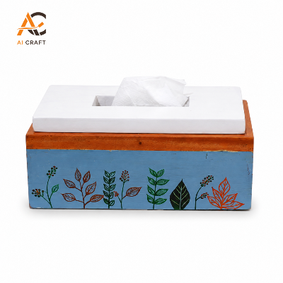 Picture of Handcrafted Wooden Tissue Box Holder