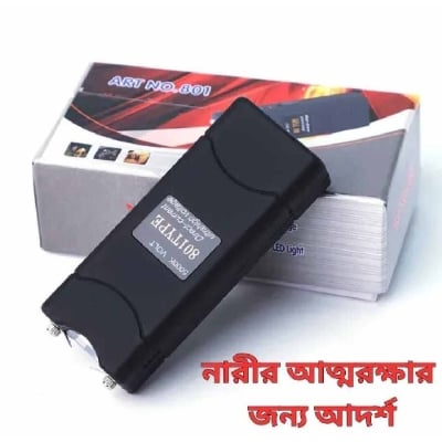 Picture of TW-800 Rechargeable Self-Defense Shock Device with Torch-Black