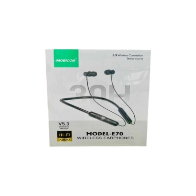 Picture of Mobicom E70 Voice Changer Bluetooth Neckband - 30H Playtime-Black