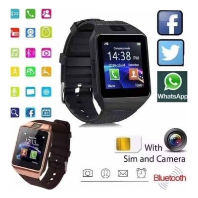 Picture of DZ-09 Smartwatch with SIM & Calling Function-Multicolor