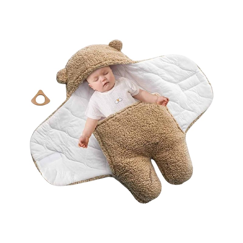 Picture of 100% Cotton Soft Newborn Baby Wrap Blanket - 0-6 Months-Multicolor