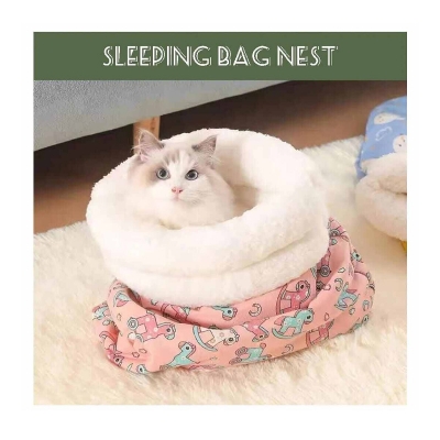 Picture of Soft Warm Cat Sleeping Bag & Tunnel Bed for 2.5-7kg Cats-Multicolor