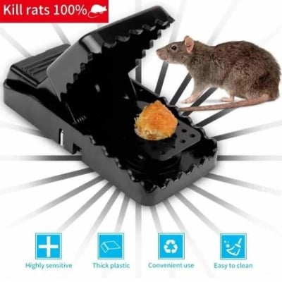 Picture of Reusable Indoor Mouse & Rat Trap - 5×3×3 Inches-Black
