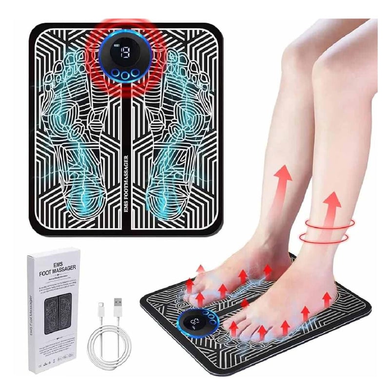 Picture of EMS/TENS Foot Massage Mat with 9 Levels-Black
