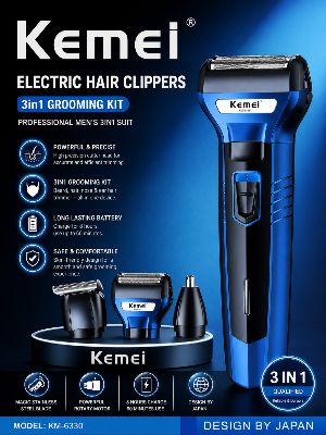 Picture of KEMEI KM-6330 3-in-1 Professional Men’s Grooming & Precision Trimmer