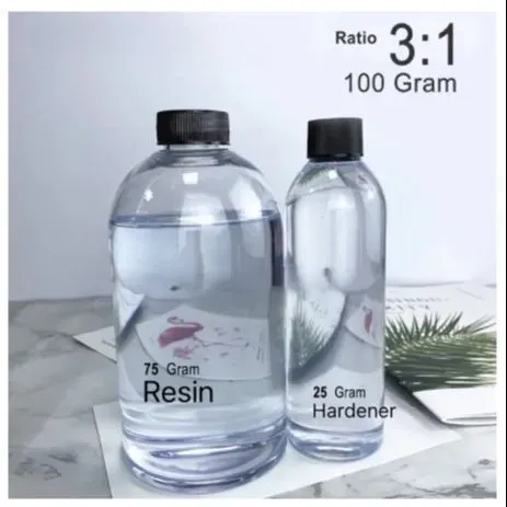 Picture of 3: 1 - 100 gram Crystal Clear Epoxy Resin with Hardener