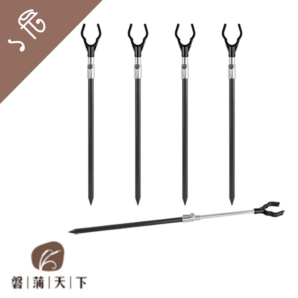 Picture of 6X Adjustable Metal Fishing Rod Pole Holder Rack Stand-SILVER