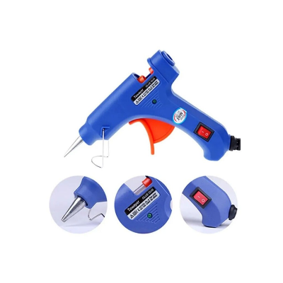 Picture of Premium Hot Glue Gun + 5 Free Glue Sticks – Fast Heating, Strong Bonding, Perfect for DIY & Crafts-MULTICOLOR