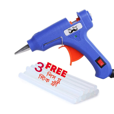 Picture of Premium Hot Glue Gun + 5 Free Glue Sticks – Fast Heating, Strong Bonding, Perfect for DIY & Crafts-MULTICOLOR