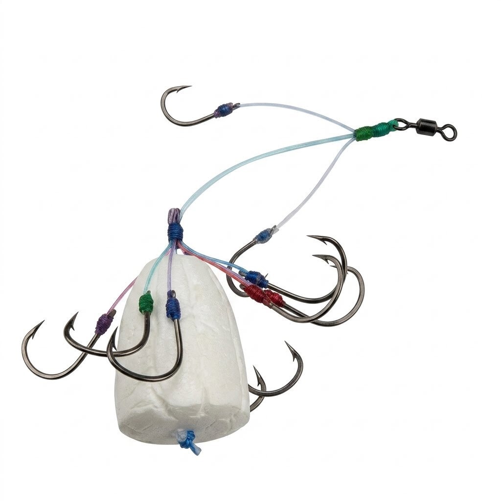 Picture of Tol Vasa Floating Fish Hook (08 Hooks) For Fishing 02 Set-MULTICOLOR