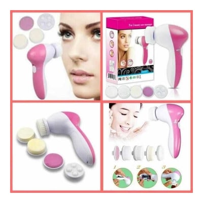 Picture of 5-in-1 Electric Facial Cleansing & Beauty Massager Set-Multicolor